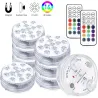 Submersible / underwater light - for aquarium / bathtub - 13LED - 16 RGB - IP68 - with RF remoteLights & lighting