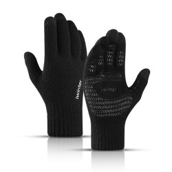 Warm winter elastic gloves - hat - balaclava - touch screen fingertips - non-slip - unisex