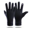 Elegant warm gloves - touchscreen function - with a decorative buttonGloves