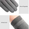 Elegant warm gloves - touchscreen function - with a decorative buttonGloves