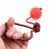 Gummi-Trainingsball für Hunde - Zahnreinigung - mit Seil