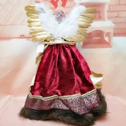 Lachende engel - staande pop - KerstdecoratieKerstmis