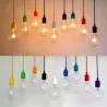 E27 - plafondlamphouder - fitting - siliconen touw - 90cmVerlichtingsarmaturen
