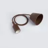 E27 - plafondlamphouder - fitting - siliconen touw - 90cmVerlichtingsarmaturen