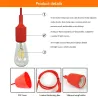 E27 - plafondlamphouder - fitting - siliconen touw - 90cmVerlichtingsarmaturen