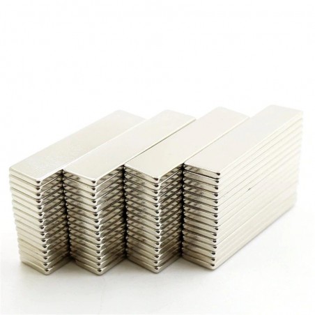 N52 Neodymium magneten - sterk - rechthoekig - 40 * 10 * 2 mm - 10 stuksN52