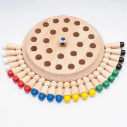 Memory matchstick - schaakbord - educatief speelgoed - houtenHouten