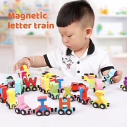 Magnetische treinen / auto's met letters / cijfers / insecten - houten - educatief speelgoedConstructie