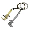 Keychain with mini vernier calliperKeyrings
