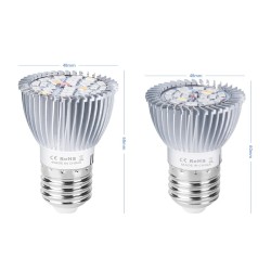 LED-Pflanzenwachstumslampe - Glühbirne - Hydrokultur - Vollspektrum - E27 / E14 - 18W / 28W