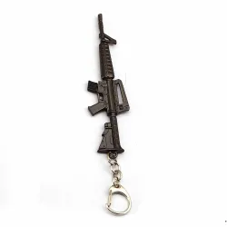 Metalen sleutelhanger met pistool - 12cmSleutelhangers