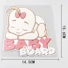 Baby On Board - slapende baby - autostickerStickers