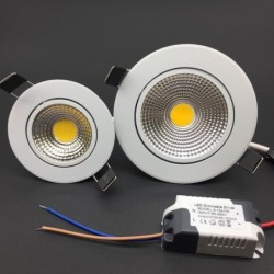 Plafond LED-lamp - inbouw - dimbaar - 5W / 7W / 9W / 12WSpotlampen