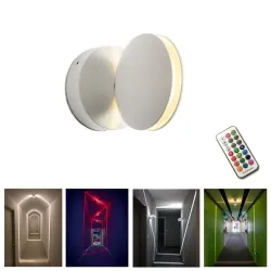 Plafond / wandlamp - RGB - LED - dimbaar - draaibaarPlafondverlichting