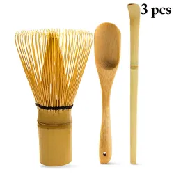 Japans matcha theeservies - bamboe garde - schepje - theelepel - 3 stuksBestek
