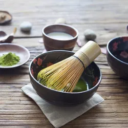 Japans matcha theeservies - bamboe garde - schepje - theelepel - 3 stuksBestek