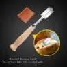 Bread / dough cutter - razor - curved knife - with blades / protective coverBakeware