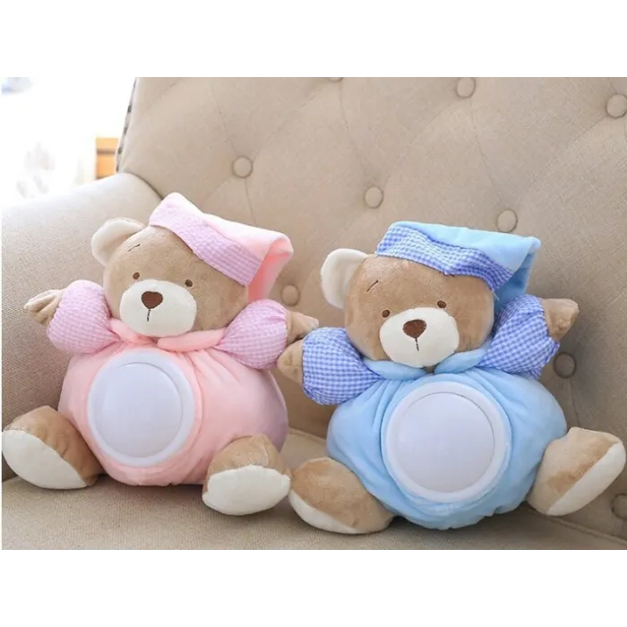 Pluche teddybeer - met geluid / licht - 25cmKnuffels