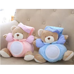 Pluche teddybeer - met geluid / licht - 25cmKnuffels