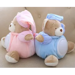 Pluche teddybeer - met geluid / licht - 25cmKnuffels