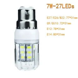E26 - E27 - E14 - E12 - B22 - GU10 - G9 - 12V-24V - 5730 SMD - LED-lampE14