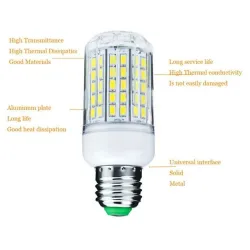 E26 - E27 - E14 - E12 - B22 - GU10 - G9 - 12V-24V - 5730 SMD - LED-lampE14