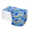 Beschermend gezichts-/mondmasker - 3-laags - wegwerp - voor kinderen - dinosaurus print - 50 stuksMondmaskers
