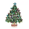 Groene kristallen kerstboom - modieuze brocheBroches