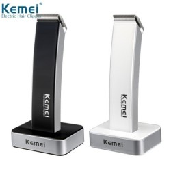 Kemei KM-619 - hair trimmer - rechargeable - super slim - with stand