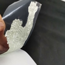 3D tijger - autosticker - chromen embleem - zacht PVC - waterdichtStickers