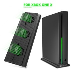 OIVO - verticale standaard - houder - externe koelventilator - 3 USB-poorten - voor Xbox One X-gameconsole