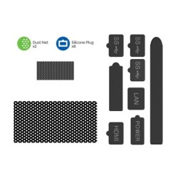 Stofdichte netten / siliconen pluggen - mesh filter / jack cover - beschermende kit - voor Xbox Series X/S ConsoleXbox