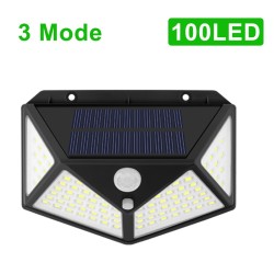Solarleuchte für den Außenbereich / Garten - Lampe - wasserdicht - Bewegungsmelder - 3-Modi - 100 LED