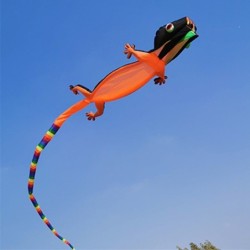 Große Eidechse - Gecko - Drachen - Aufblasbar - Einzelleine - 12m