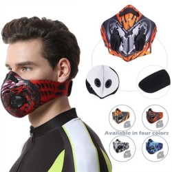Antibacterieel gezichtsmasker - sport / fietsen / winddicht / stofdicht - met actief koolfilterMondmaskers