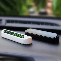 Tijdelijke kentekenplaat - parkeerkaart - telefoonnummer - met dubbelzijdige / draaibare lichtgevende lettersAuto's & Voertuigen