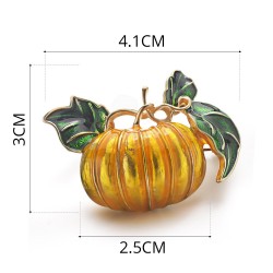 Halloween pumpkin - enamel broochBrooches