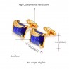 Luxury square crystal cufflinks