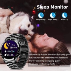 LUIK - Smart Watch - touchscreen - fitnesstracker - bloeddruk - waterdicht - Bluetooth - Android iOSSmart-Wear