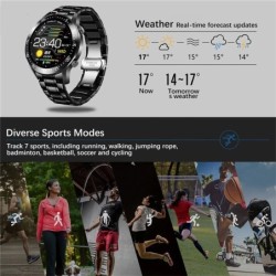 Luxurious Smart Watch - heart rate monitor - blood pressure - waterproof - iOS Android
