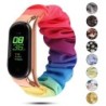 Vervangende riem - elastische scrunchies-armband - voor Xiaomi Mi Band 3 / 4 / 5 / 6Smart-Wear