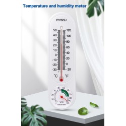 Wandthermometer - Temperatur- / Feuchtigkeitsmesser - Innen / Außen - 23cm