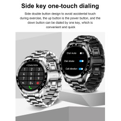 LUIK - Smart Watch - touchscreen - fitnesstracker - bloeddruk - waterdicht - Bluetooth - Android iOSSmart-Wear
