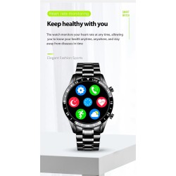 LIGE - Smart Watch - touch screen - fitness tracker - blood pressure - waterproof - Bluetooth - Android iOS