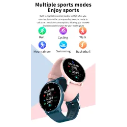 LUIK - Smart Watch - volledig touchscreen - fitnesstracker - bloeddruk - waterdicht - Bluetooth - Android IOSSmart-Wear