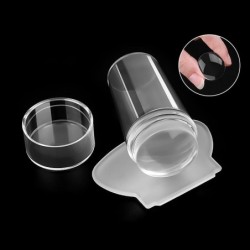 Transparentes Silikon-Nagelpräge-Set für Maniküre-Kunst