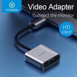 HDMI-compatibel naar VGA-adapter - micro-USB - met video-/audiovoeding - 1080P
