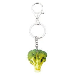 Metalen sleutelhanger met acrylbroccoliSleutelhangers