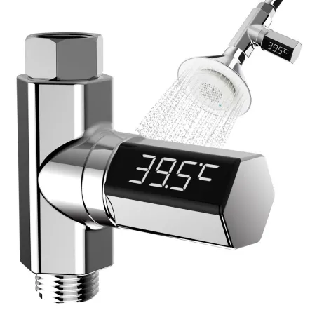 Watertemperatuurmeter - thermometer - LED LCD display - 360 graden draaibaar - voor douche / badBadkamer & Toilet