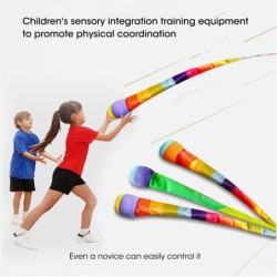 Regenboogbal - met lange staart - handwerpspeelgoed - buitenactiviteiten voor kinderenSport & Outdoor